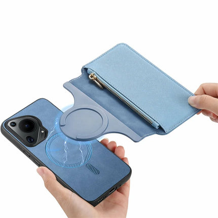CASENEO For Huawei Pura 70 Ultra Case Cross Texture Leather Detachable Magnetic Phone Cover