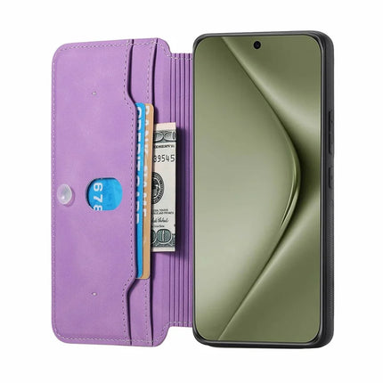 CASENEO For Huawei Pura 70 Ultra Case Cross Texture Leather Detachable Magnetic Phone Cover