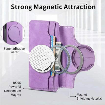 CASENEO For Huawei Pura 70 Ultra Case Cross Texture Leather Detachable Magnetic Phone Cover