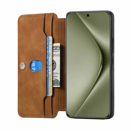 CASENEO For Huawei Pura 70 Ultra Case Cross Texture Leather Detachable Magnetic Phone Cover