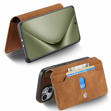 CASENEO For Huawei Pura 70 Ultra Case Cross Texture Leather Detachable Magnetic Phone Cover