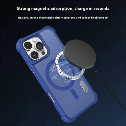 For iPhone 16 Pro Max Case Compatble with MagSafe Skin-Touch TPU+PC Phone Cover