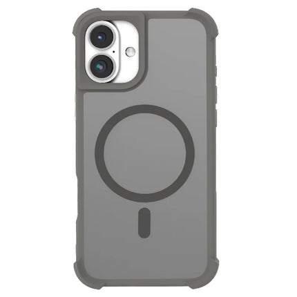 For iPhone 16 Plus Case Compatble with MagSafe Skin-Touch TPU+PC Phone Cover - Grey