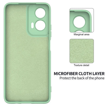 For Motorola Moto G35 5G Case Liquid Silicone Anti-Scratch Phone Cover with Hand Strap
