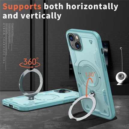 For iPhone 14 / 13 Case Compatible with MagSafe Military Protection PC+TPU Kickstand Phone Cover