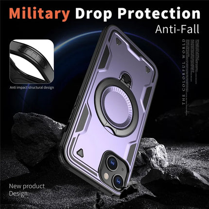 For iPhone 14 / 13 Case Compatible with MagSafe Military Protection PC+TPU Kickstand Phone Cover