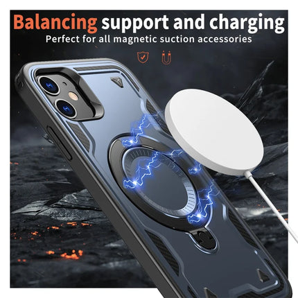 For iPhone 11 / XR Case Compatible with MagSafe Military Protection PC+TPU Kickstand Phone Cover