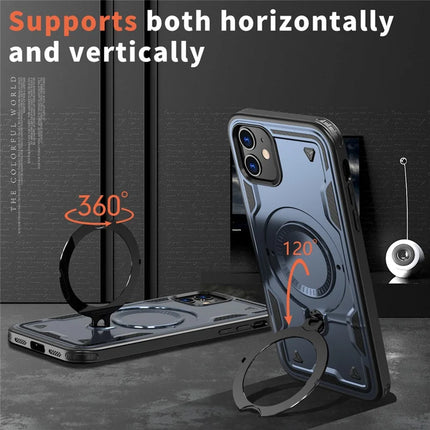 For iPhone 11 / XR Case Compatible with MagSafe Military Protection PC+TPU Kickstand Phone Cover