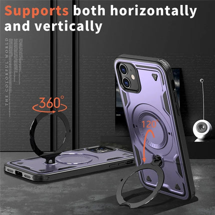 For iPhone 11 / XR Case Compatible with MagSafe Military Protection PC+TPU Kickstand Phone Cover