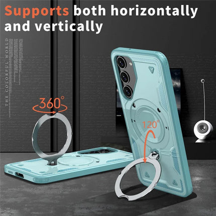 For Samsung Galaxy S23 Case Compatible with MagSafe Military Protection PC+TPU Kickstand Phone Cover