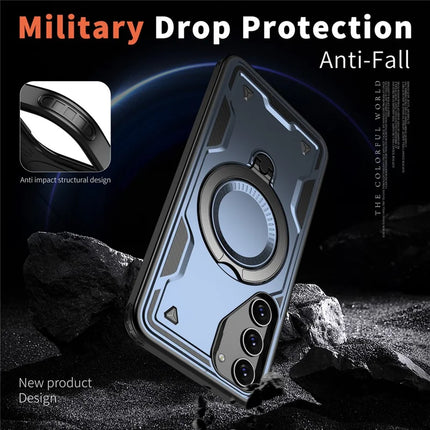 For Samsung Galaxy S23 Case Compatible with MagSafe Military Protection PC+TPU Kickstand Phone Cover