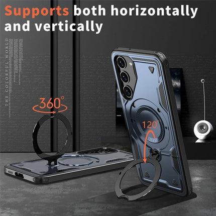 For Samsung Galaxy S23 Case Compatible with MagSafe Military Protection PC+TPU Kickstand Phone Cover