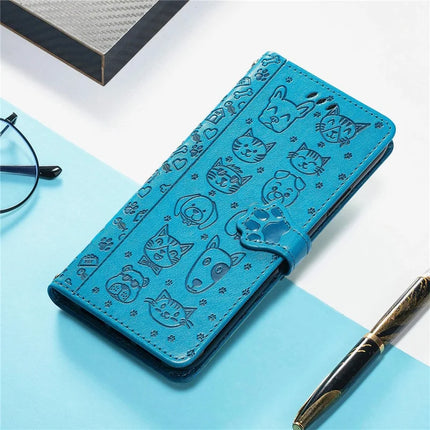 For Google Pixel 9 / Pixel 9 Pro Case Leather Wallet Flip Phone Cover Cute Cat Dog Pattern
