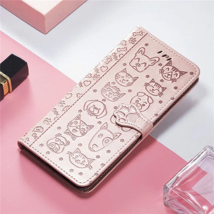 For Google Pixel 9 / Pixel 9 Pro Case Leather Wallet Flip Phone Cover Cute Cat Dog Pattern