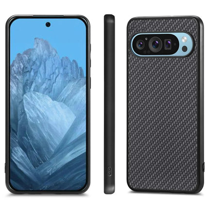 For Google Pixel 9 / Pixel 9 Pro Case Carbon Fiber Texture PU+PC+TPU Phone Cover