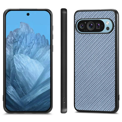 For Google Pixel 9 / Pixel 9 Pro Case Carbon Fiber Texture PU+PC+TPU Phone Cover