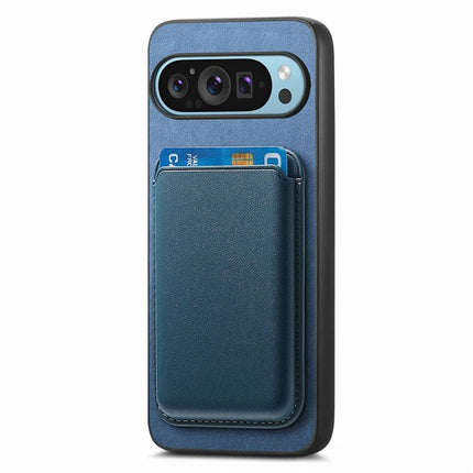 For Google Pixel 9 / Pixel 9 Pro Case Detachable Magnetic Card Bag Leather+TPU Phone Cover