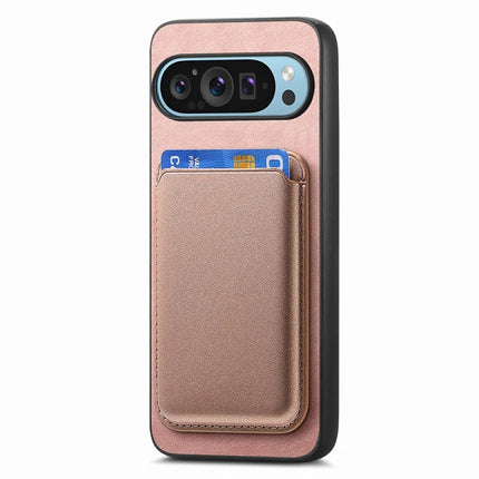 For Google Pixel 9 / Pixel 9 Pro Case Detachable Magnetic Card Bag Leather+TPU Phone Cover