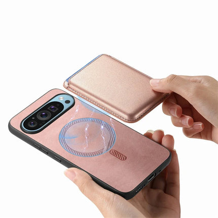 For Google Pixel 9 / Pixel 9 Pro Case Detachable Magnetic Card Bag Leather+TPU Phone Cover