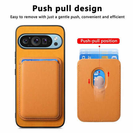 For Google Pixel 9 / Pixel 9 Pro Case Detachable Magnetic Card Bag Leather+TPU Phone Cover