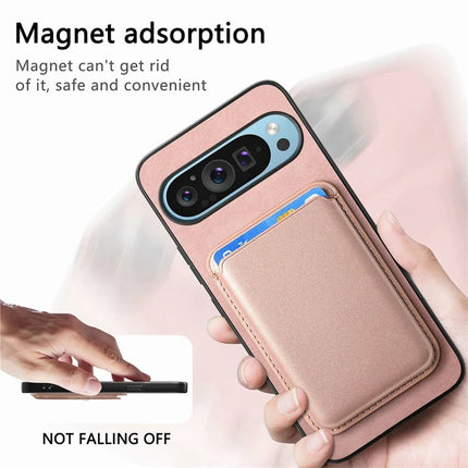 For Google Pixel 9 / Pixel 9 Pro Case Detachable Magnetic Card Bag Leather+TPU Phone Cover