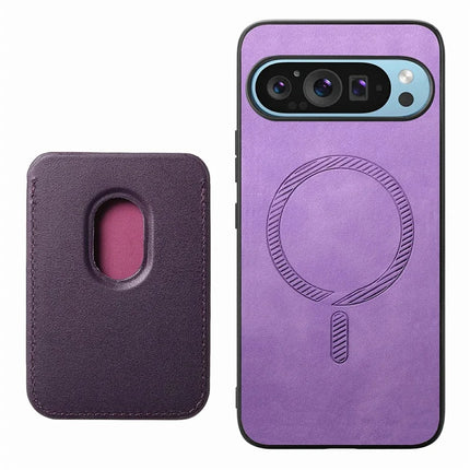 For Google Pixel 9 / Pixel 9 Pro Case Detachable Magnetic Card Bag Leather+TPU Phone Cover