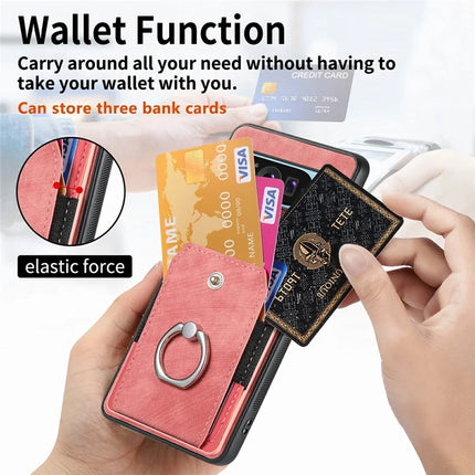 For Google Pixel 9 / Pixel 9 Pro Case Kickstand Leather+TPU Non-Slip Protective Cover Card Slots