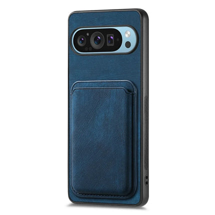 For Google Pixel 9 / Pixel 9 Pro Case Leather+TPU Retro Phone Cover with Detachable Card Slot