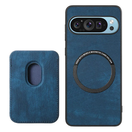 For Google Pixel 9 / Pixel 9 Pro Case Leather+TPU Retro Phone Cover with Detachable Card Slot