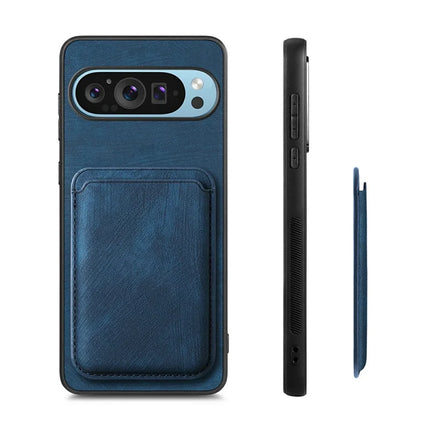 For Google Pixel 9 / Pixel 9 Pro Case Leather+TPU Retro Phone Cover with Detachable Card Slot