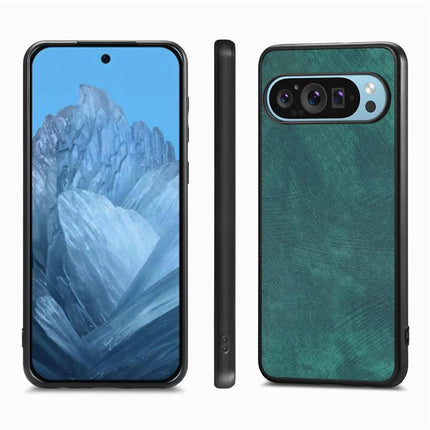For Google Pixel 9 / Pixel 9 Pro Case Retro Leather + TPU Shockproof Protective Phone Cover