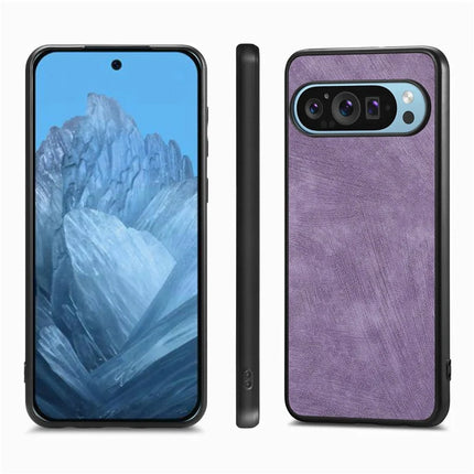 For Google Pixel 9 / Pixel 9 Pro Case Retro Leather + TPU Shockproof Protective Phone Cover