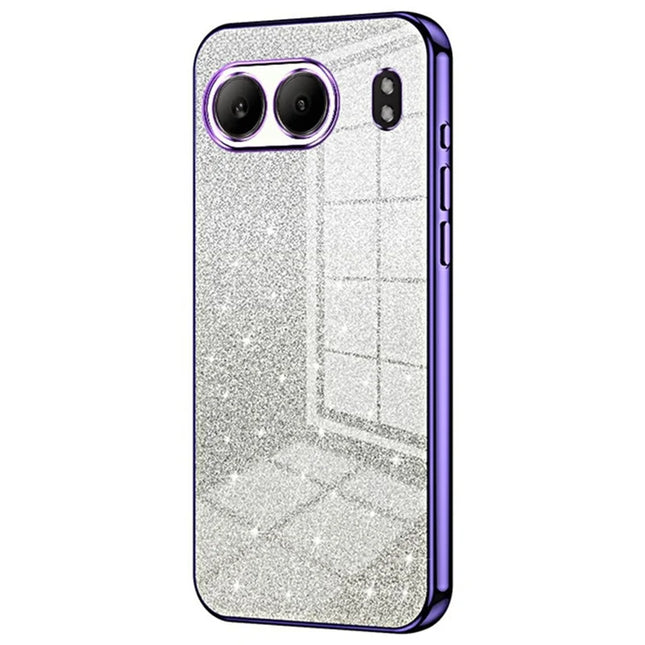 For OnePlus Nord 4 Case Electroplating Gradient Glitter TPU Phone Cover - Purple