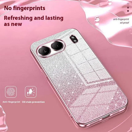 For OnePlus Nord 4 Case Electroplating Gradient Glitter TPU Phone Cover