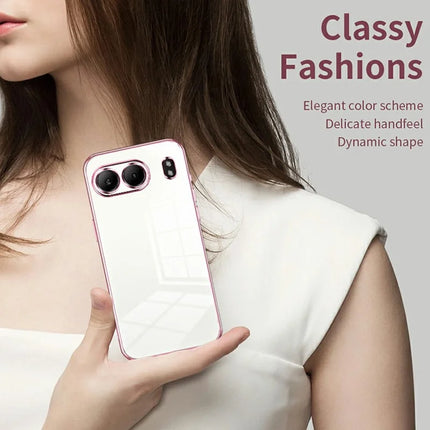 For OnePlus Nord 4 Case Electroplating Frame Soft TPU Phone Cover