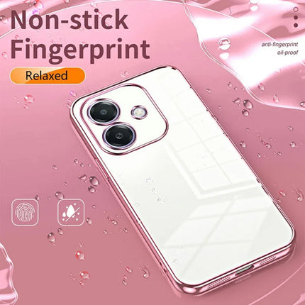 For Oppo A3x 5G Case Electroplating Frame Soft TPU Phone Cover