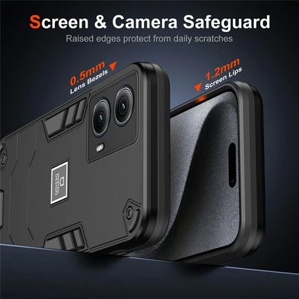 For Motorola Edge (2024) 5G Case PC+TPU Drop-Proof Protective Phone Cover