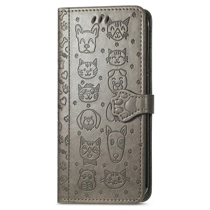 For Google Pixel 9 Pro XL Case Leather Wallet Flip Phone Cover Cute Cat Dog Pattern