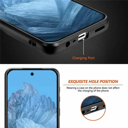 For Google Pixel 9 Pro XL Case Carbon Fiber Texture PU+PC+TPU Phone Cover