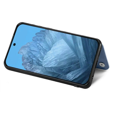 For Google Pixel 9 Pro XL Case Leather+PC+TPU Zipper Wallet Phone Shell Back Cover