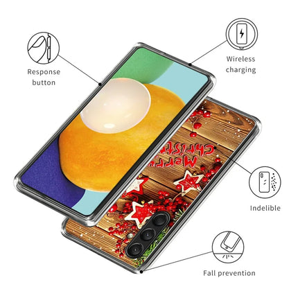 For Samsung Galaxy A16 5G / A16 4G Case Christmas Pattern Printing Soft TPU Phone Cover