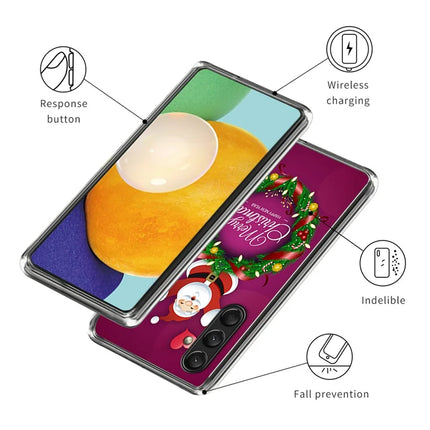 For Samsung Galaxy A16 5G / A16 4G Case Christmas Pattern Printing Soft TPU Phone Cover