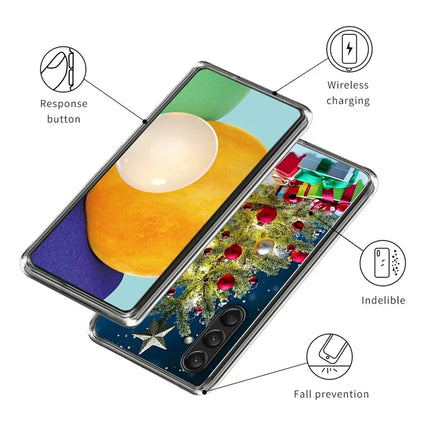 For Samsung Galaxy A16 5G / A16 4G Case Christmas Pattern Printing Soft TPU Phone Cover