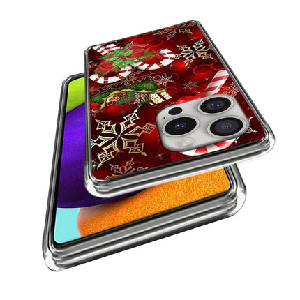 For iPhone 16 Pro Max Case Christmas Pattern Printing Soft TPU Phone Cover