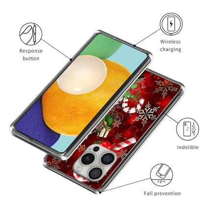 For iPhone 16 Pro Max Case Christmas Pattern Printing Soft TPU Phone Cover