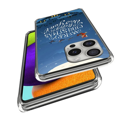 For iPhone 16 Pro Max Case Christmas Pattern Printing Soft TPU Phone Cover
