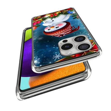 For iPhone 16 Pro Max Case Christmas Pattern Printing Soft TPU Phone Cover