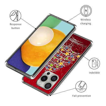 For iPhone 16 Pro Max Case Christmas Pattern Printing Soft TPU Phone Cover