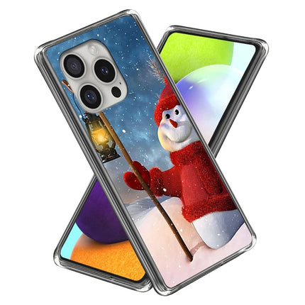 For iPhone 16 Pro Max Case Christmas Pattern Printing Soft TPU Phone Cover - Style G