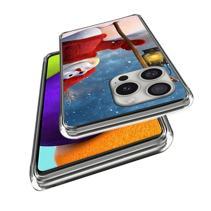 For iPhone 16 Pro Max Case Christmas Pattern Printing Soft TPU Phone Cover
